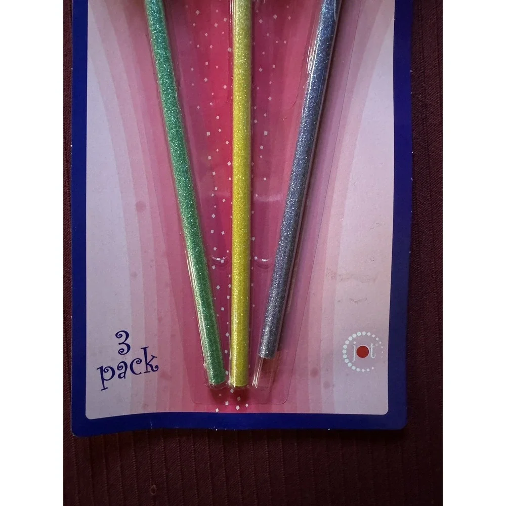 Lot Of 2 Packs Of Y2K Jot Pencils Sparkly Feather Colorful School Supplies